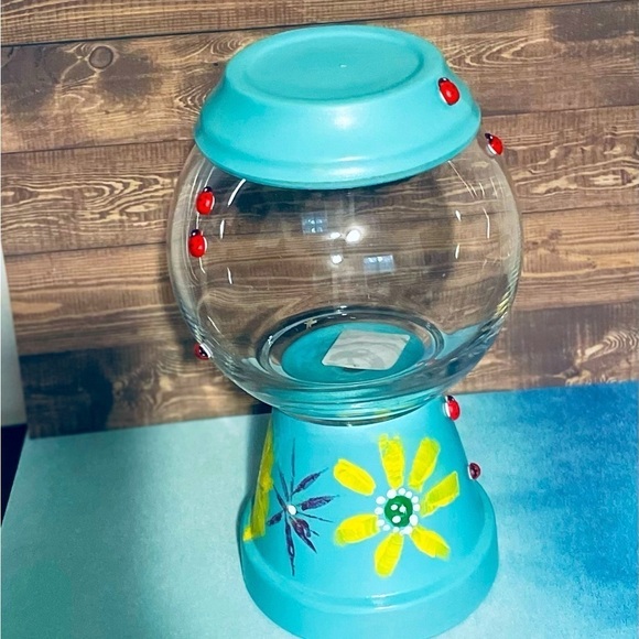 Flower cookie jar container - Picture 1 of 9